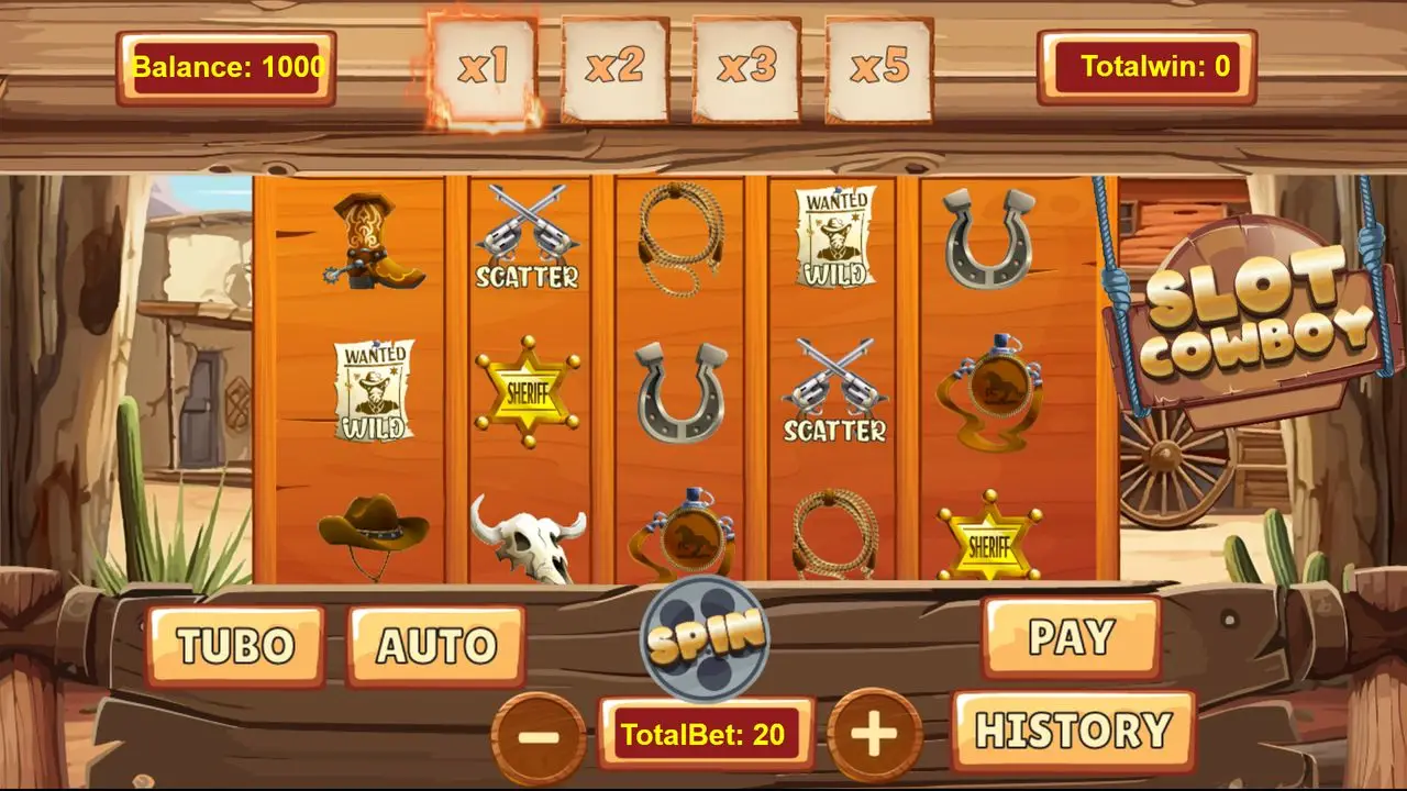 Wild Cowboy Slot Machine